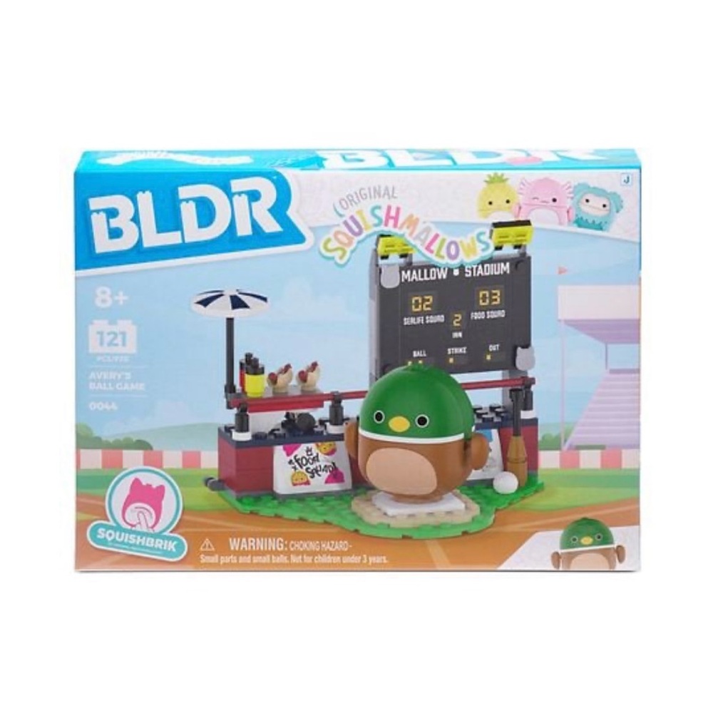 Squishmallows BLDR Mallow Stadium Playset - Green and Brown